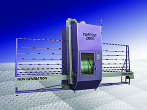 TEMPEST SERIES Vertical Sand Blasting Machines For Flat Glass 
